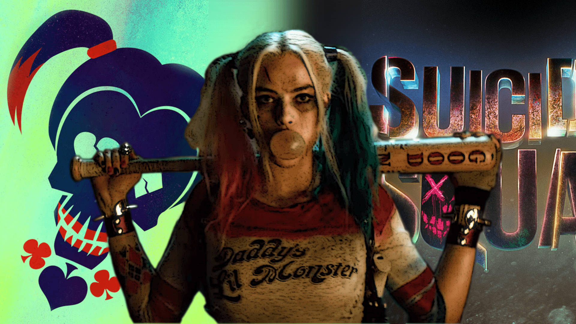 Harley Quinn showcasing her style Wallpaper