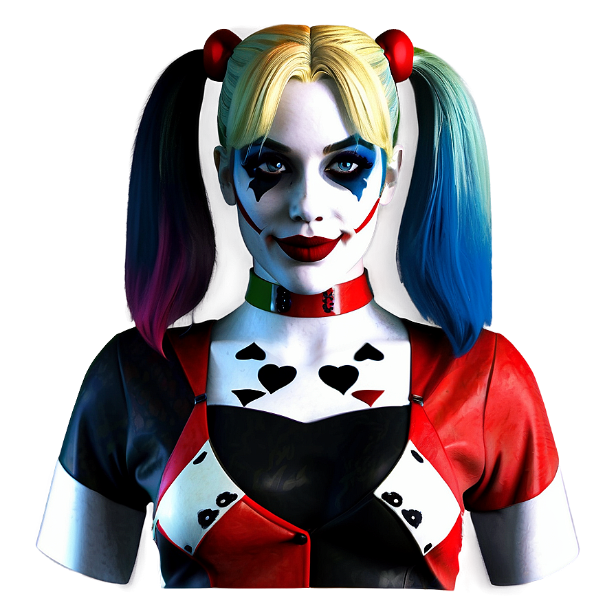 Harley Quinn Traditional Harley Quinn Costume Png 05212024 PNG