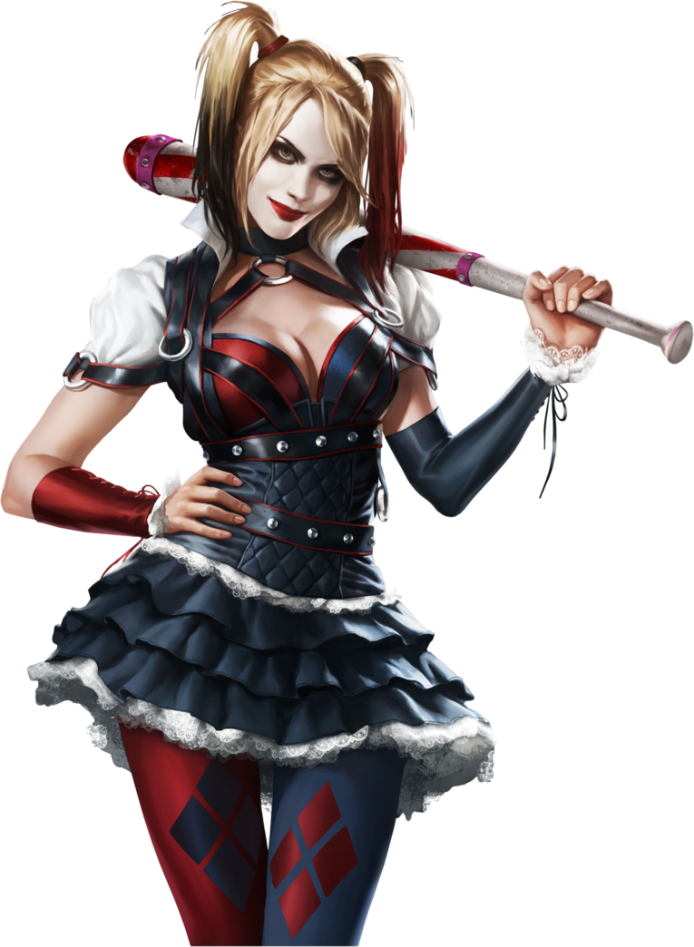 Harley Quinn With Bat PNG