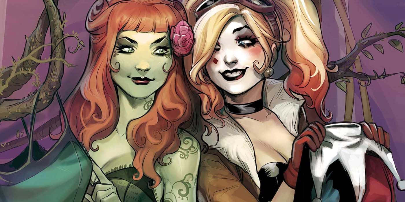 Persahabatan Harley Quinn Dan Poison Ivy Wallpaper