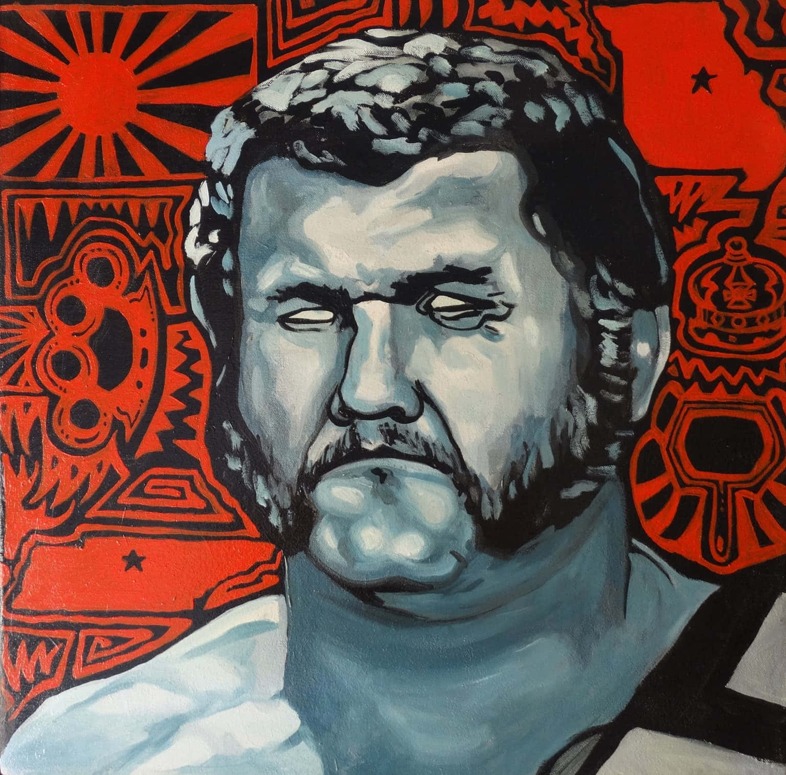 Harley Race Abstract Red Fanart Wallpaper