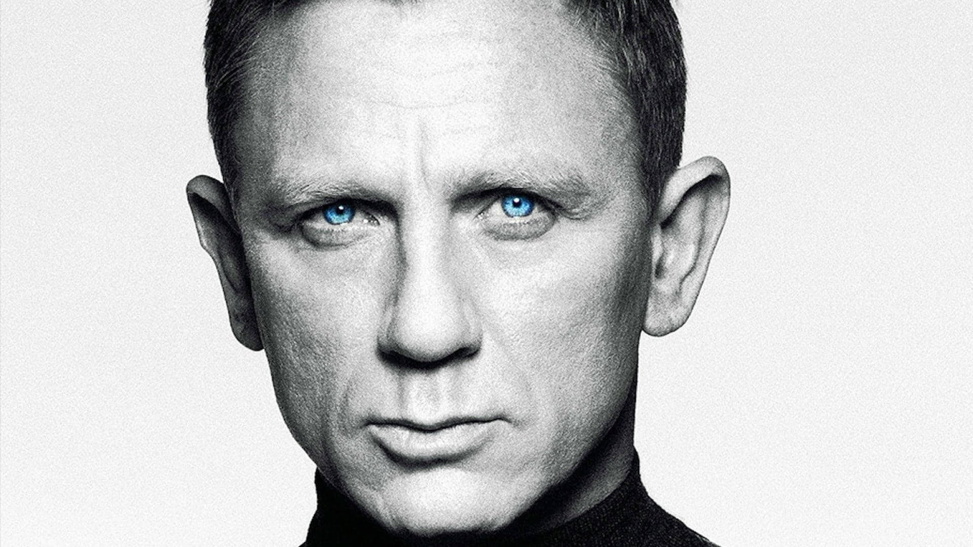 Harmaasävyinen Daniel Craig Miehen Kasvot Taustakuva