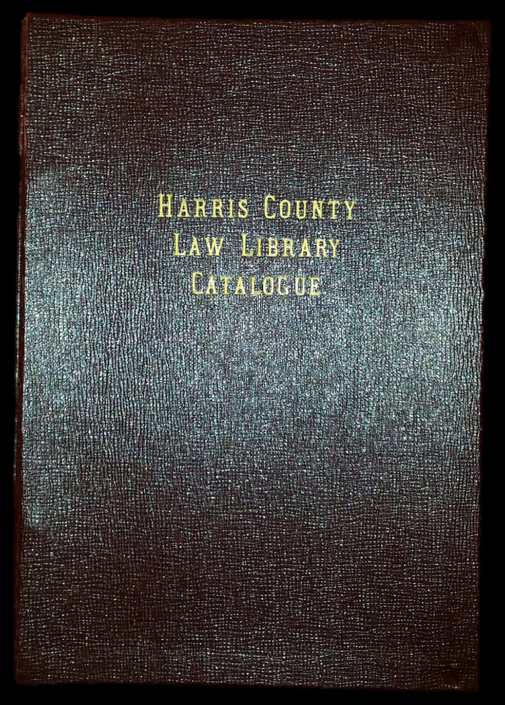 Download Harris County Law Library Catalogue Cover
