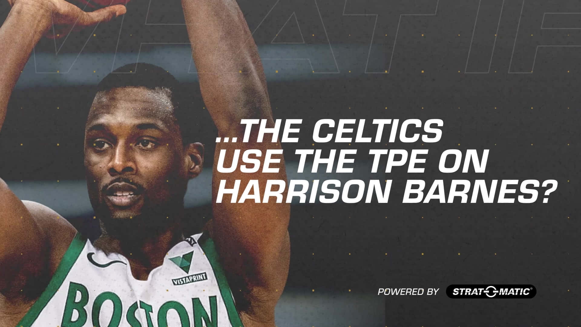 Harrisonbarnes Boston Celtics-tröja. Wallpaper