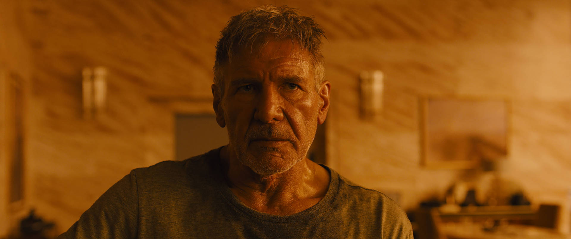 Harrison Ford Blade Runner Rick Deckard Sweaty Background