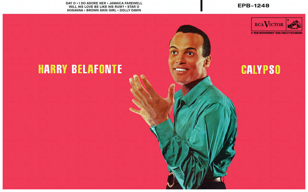 Harrybelafonte Calypso Omslag Med Serietidningskonst. Wallpaper