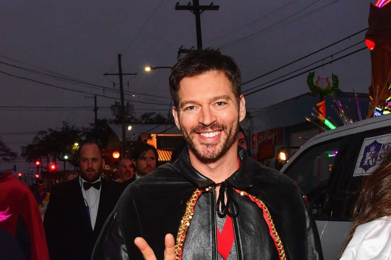 Harry Connick Jr. Optredend Op Het Podium Achtergrond