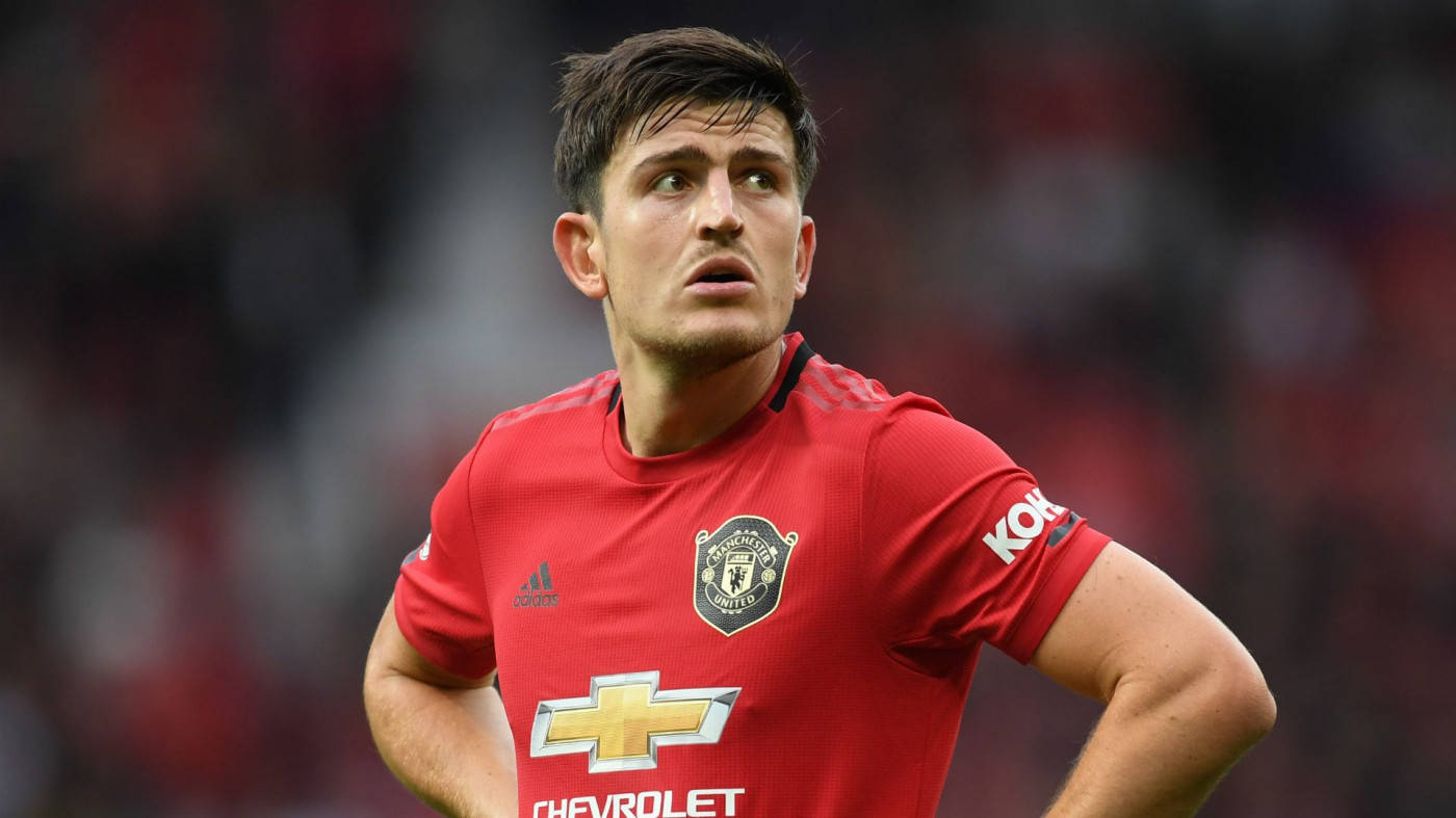 Harry Maguire Focused Expression Wallpaper
