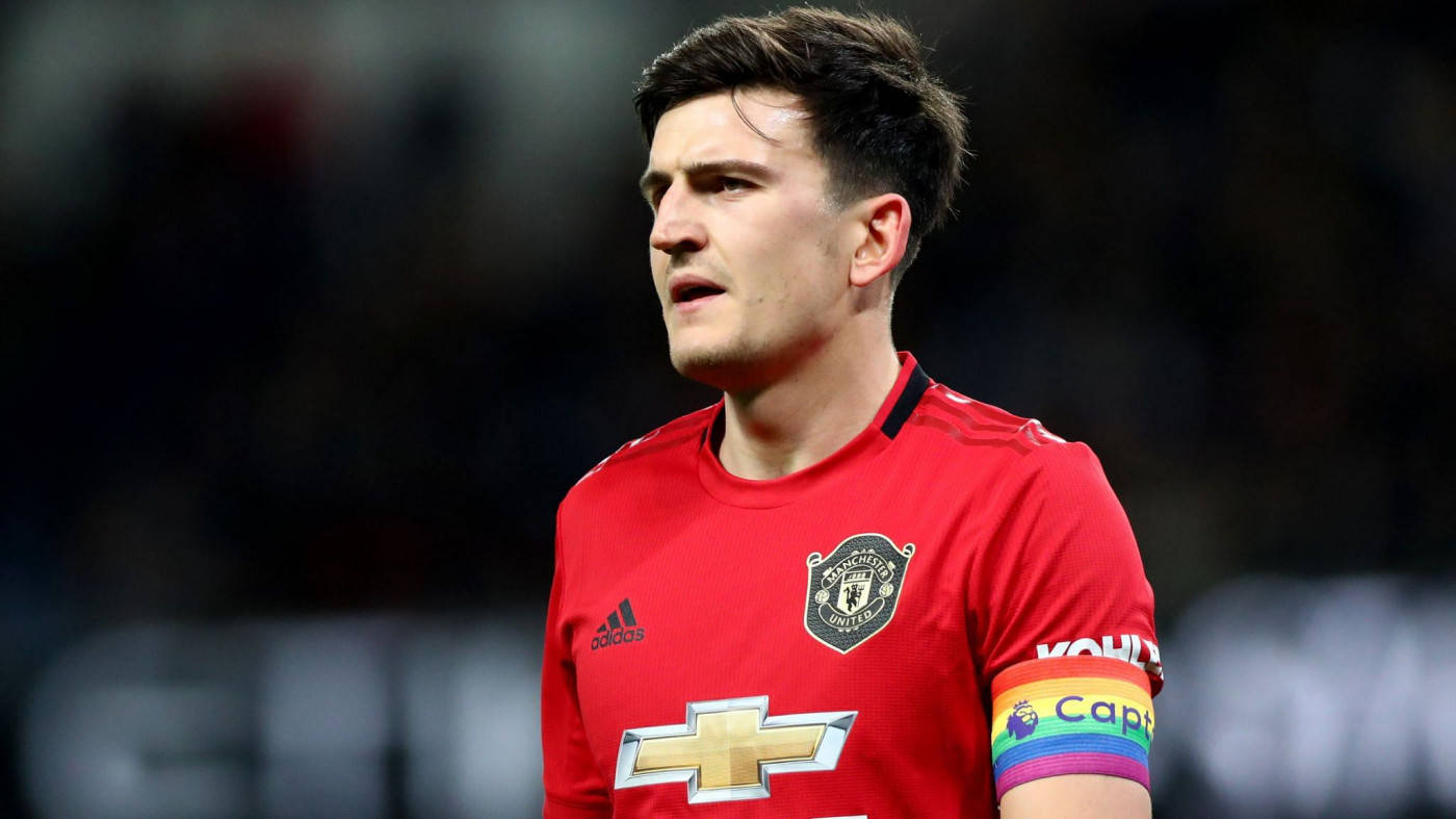 Harry Maguire With A Rainbow Armband Wallpaper