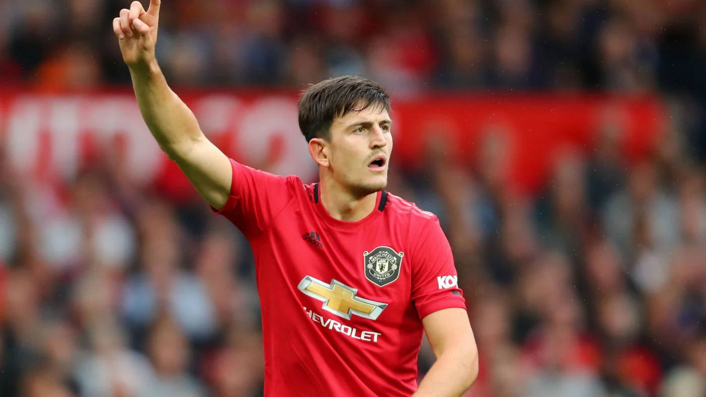 Harry Maguire With One Fist Raised Wallpaper