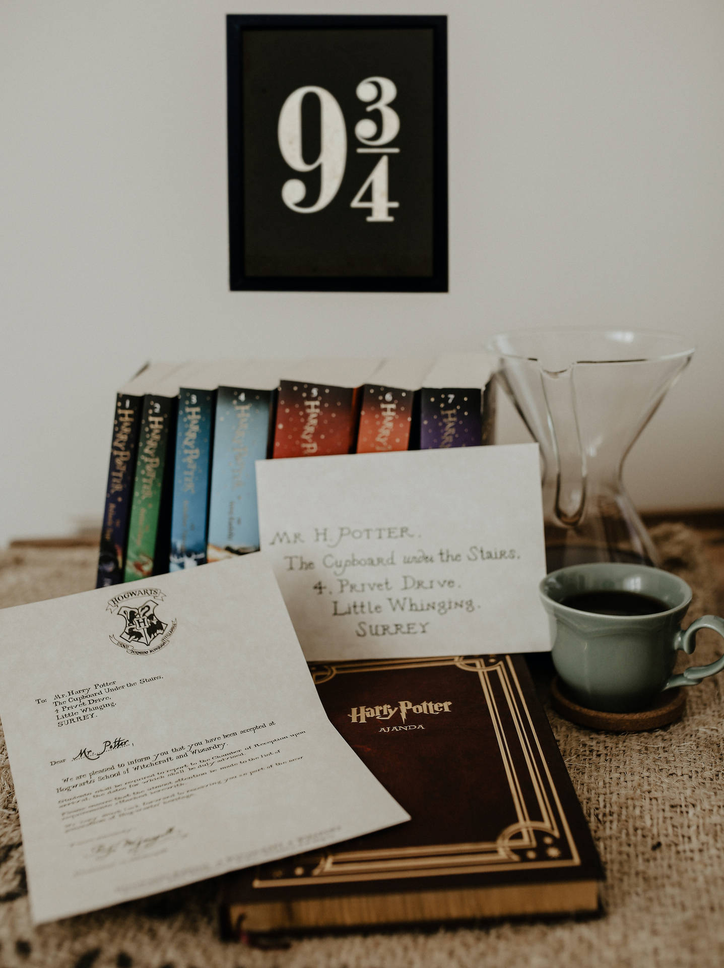 Harry Potter Aesthetic Book And Letter Wallpaper