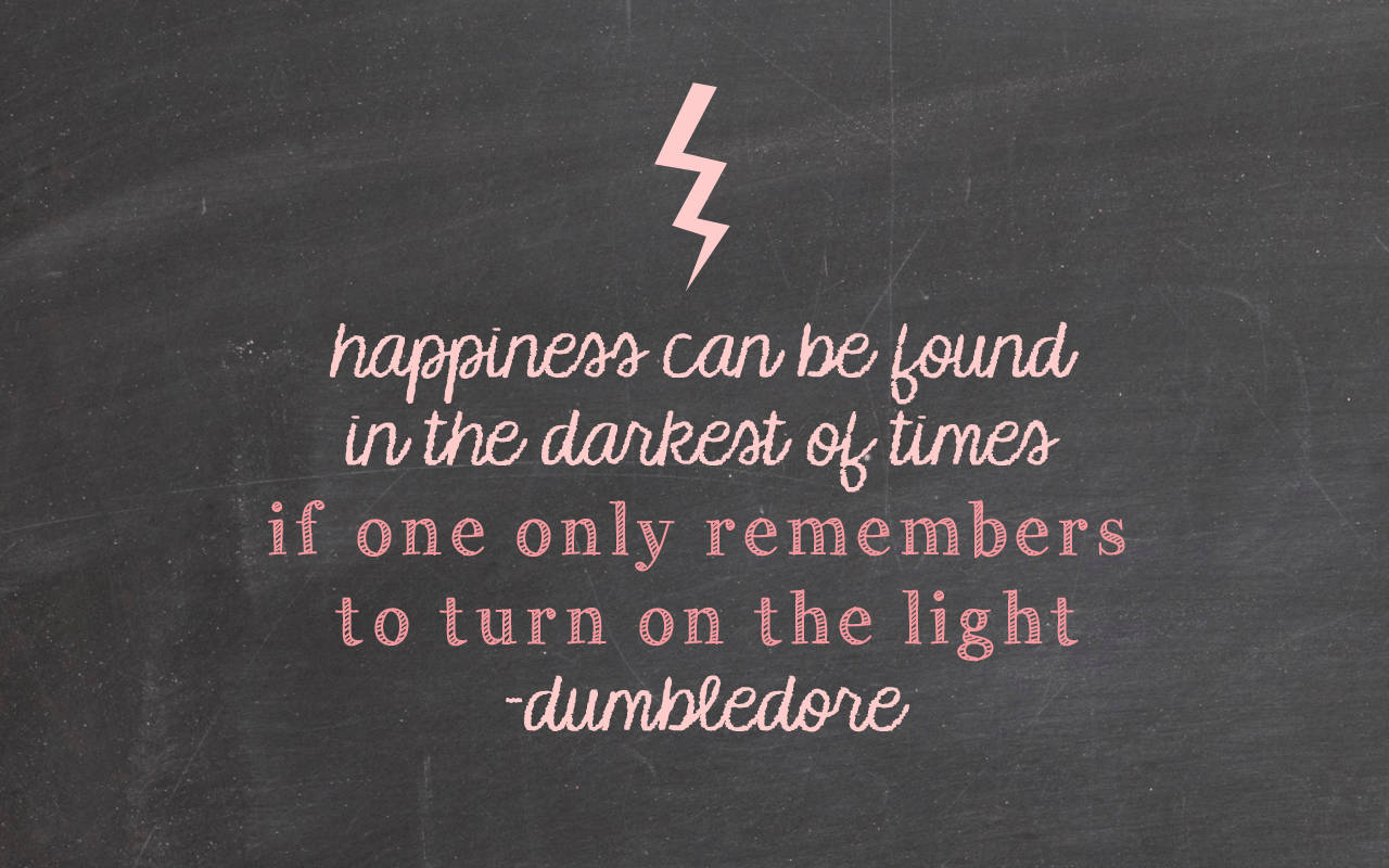 Harry Potter Aesthetic Dumbledore Quote Wallpaper