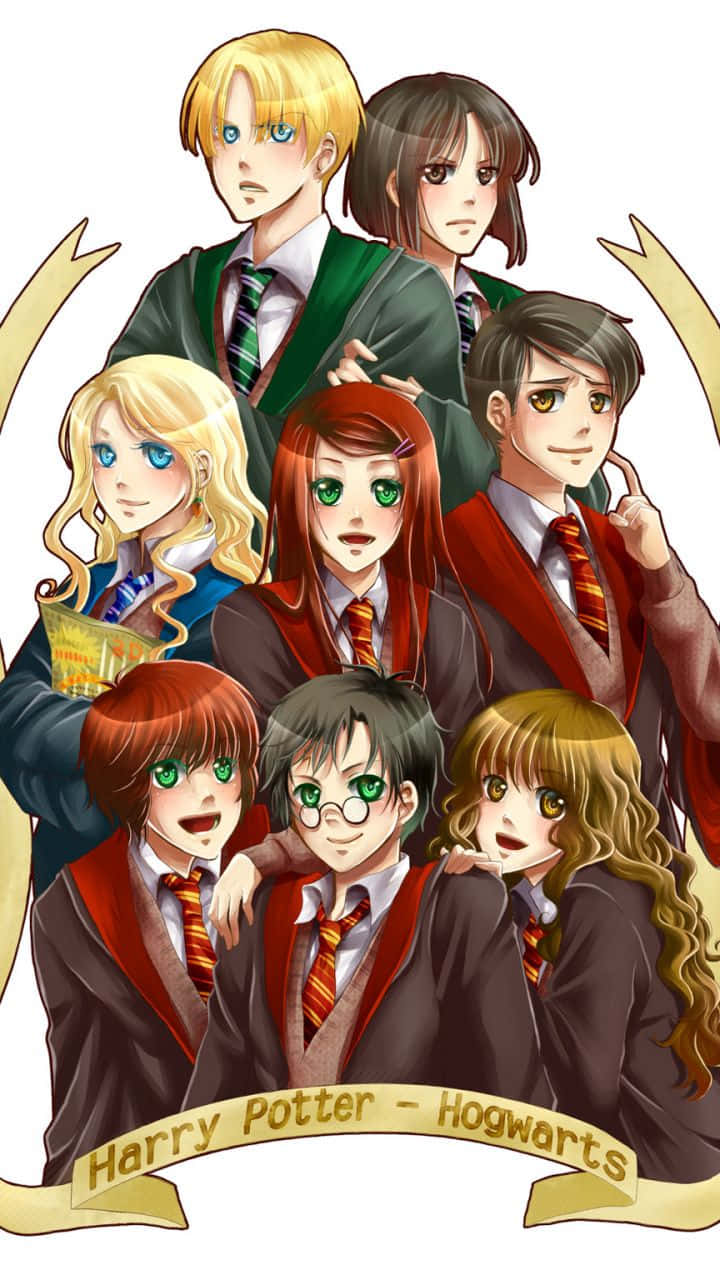 Harry Potter Anime Photo Harry Potter Group  Harry potter characters Harry  potter anime Harry potter fan art