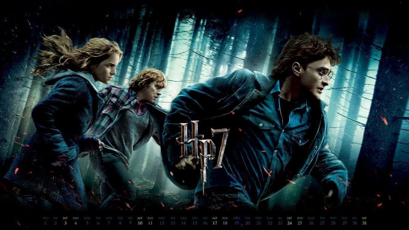 Den magiske besætning af Harry Potter Wallpaper