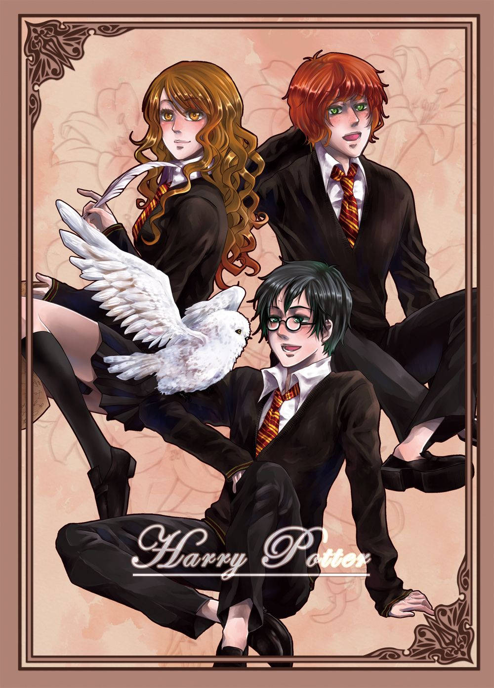 Cornicefloreale Anime Di Harry Potter Sfondo
