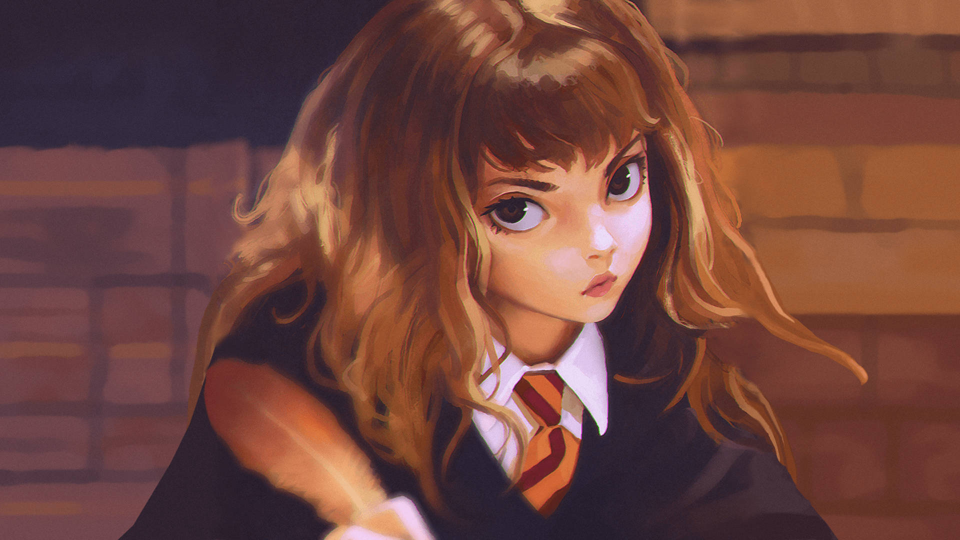 Harrypotter Anime Hermione (spanish Translation) Fondo de pantalla