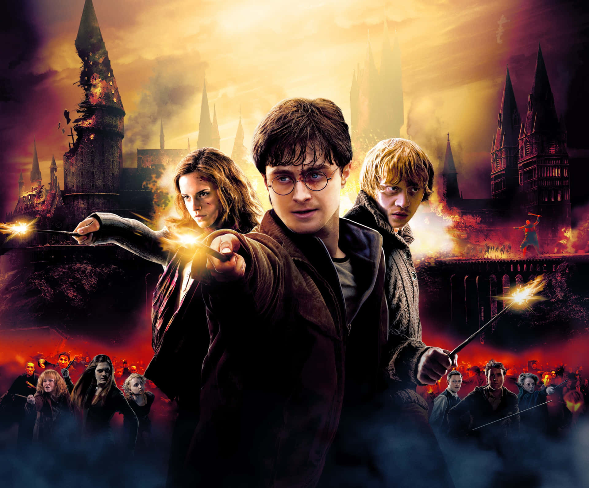Harry Potter And Several Characters Background