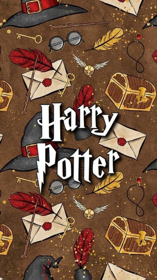 Sfondocon Testo Artistico Harry Potter