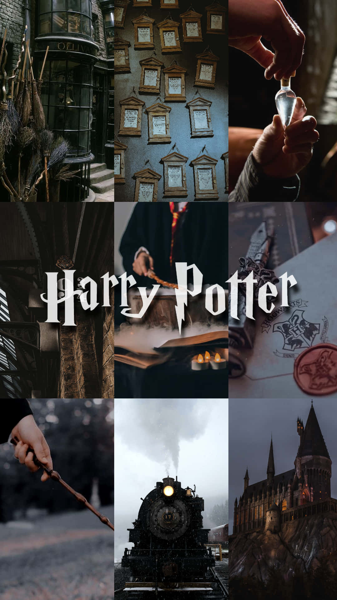 Aesthetic Harry Potter Collage Background