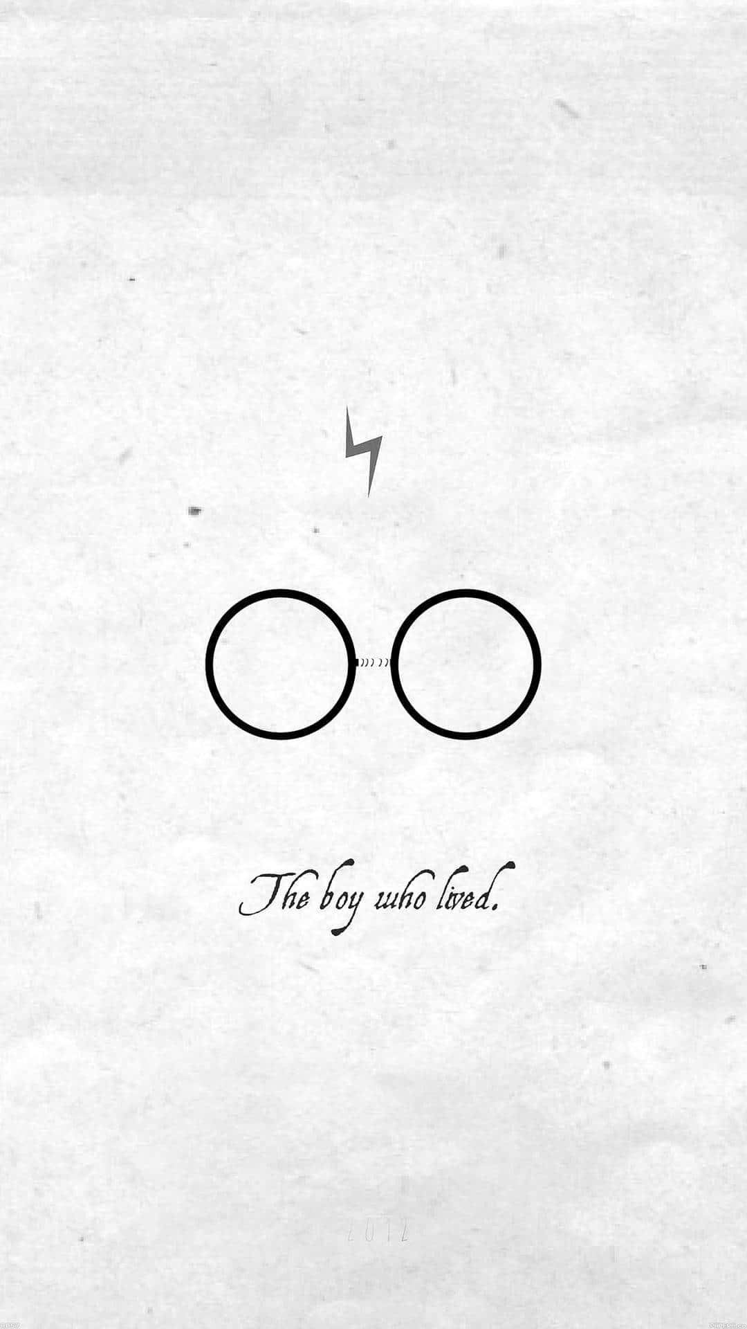 A magical moment captured - Harry Potter in black and white. Wallpaper