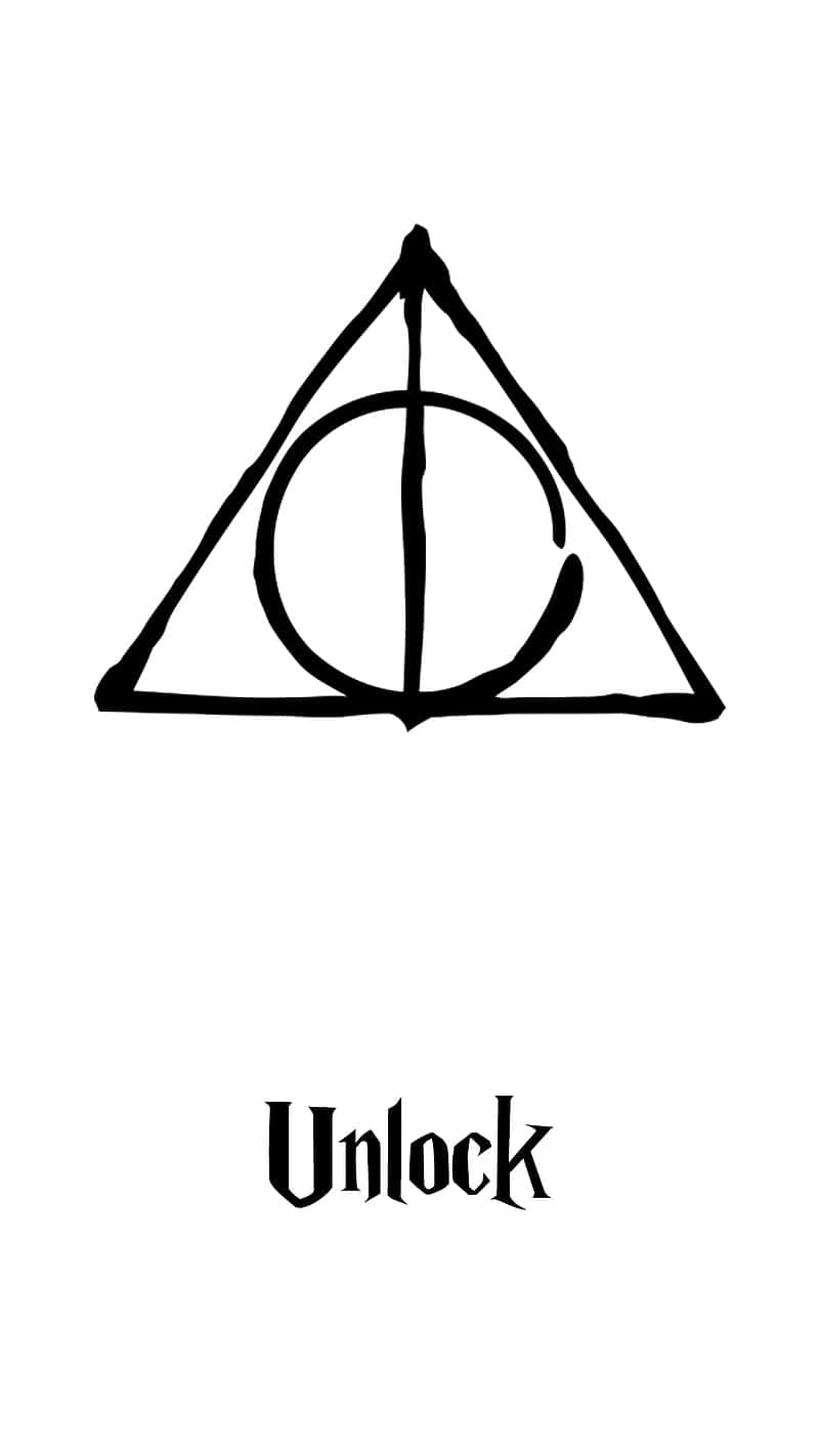 Unaimagen Icónica De Harry Potter En Blanco Y Negro. Fondo de pantalla