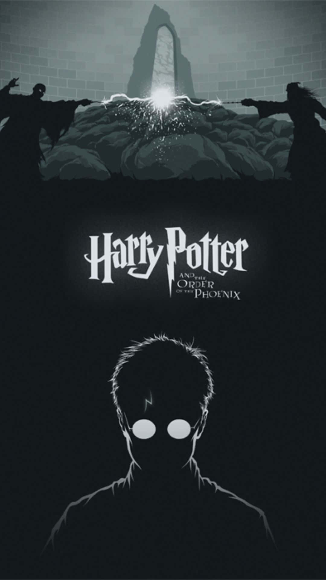 Immagineuna Silhouette Di Harry Potter Sulla Piattaforma 9 3/4 Sfondo