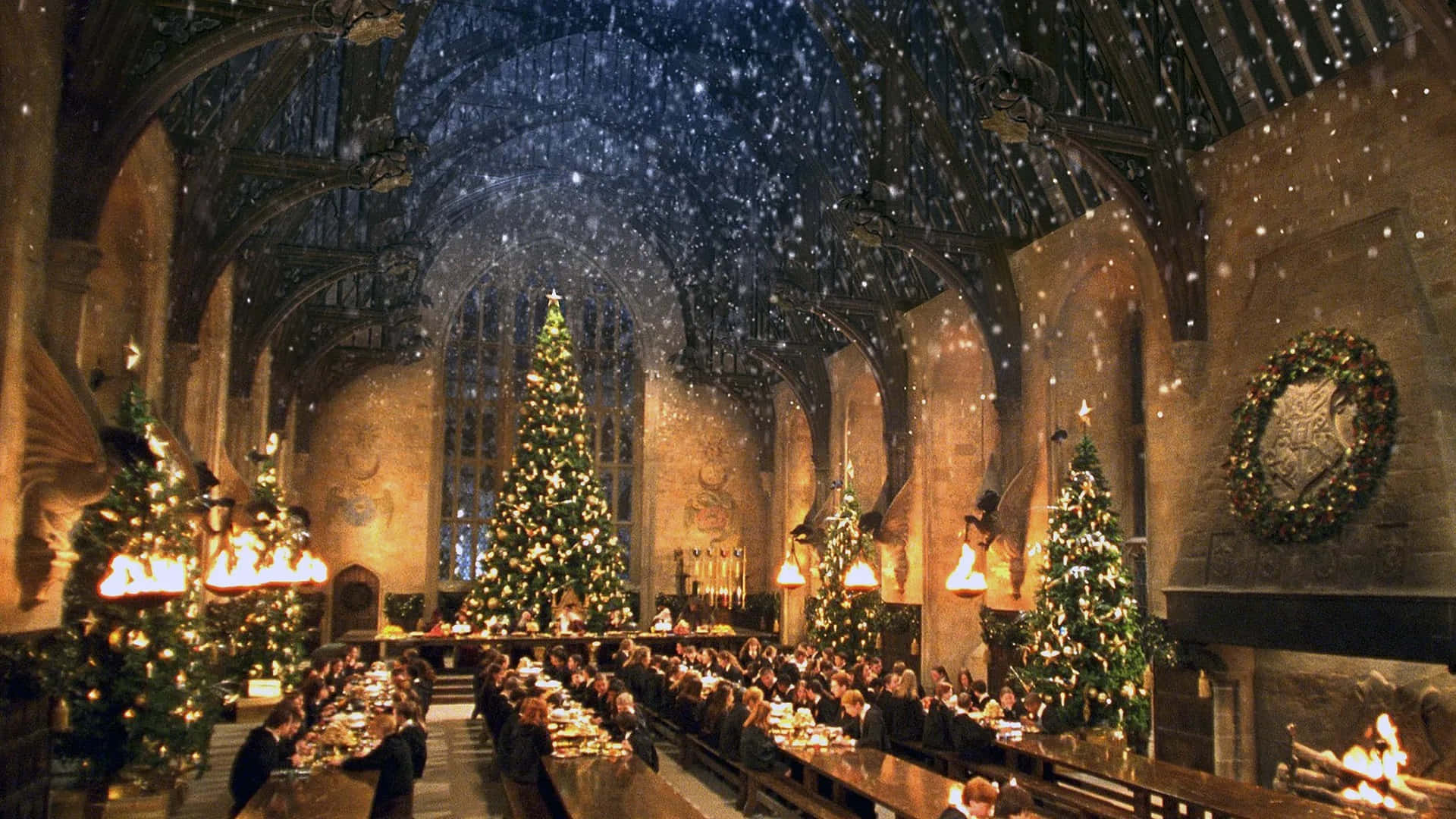 Magical Harry Potter Christmas Scene