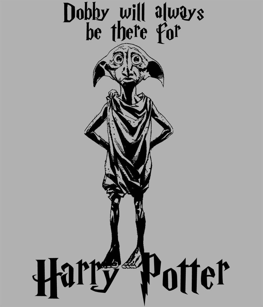 Download Harry Potter Dobby Black And Gray Fanart Wallpaper