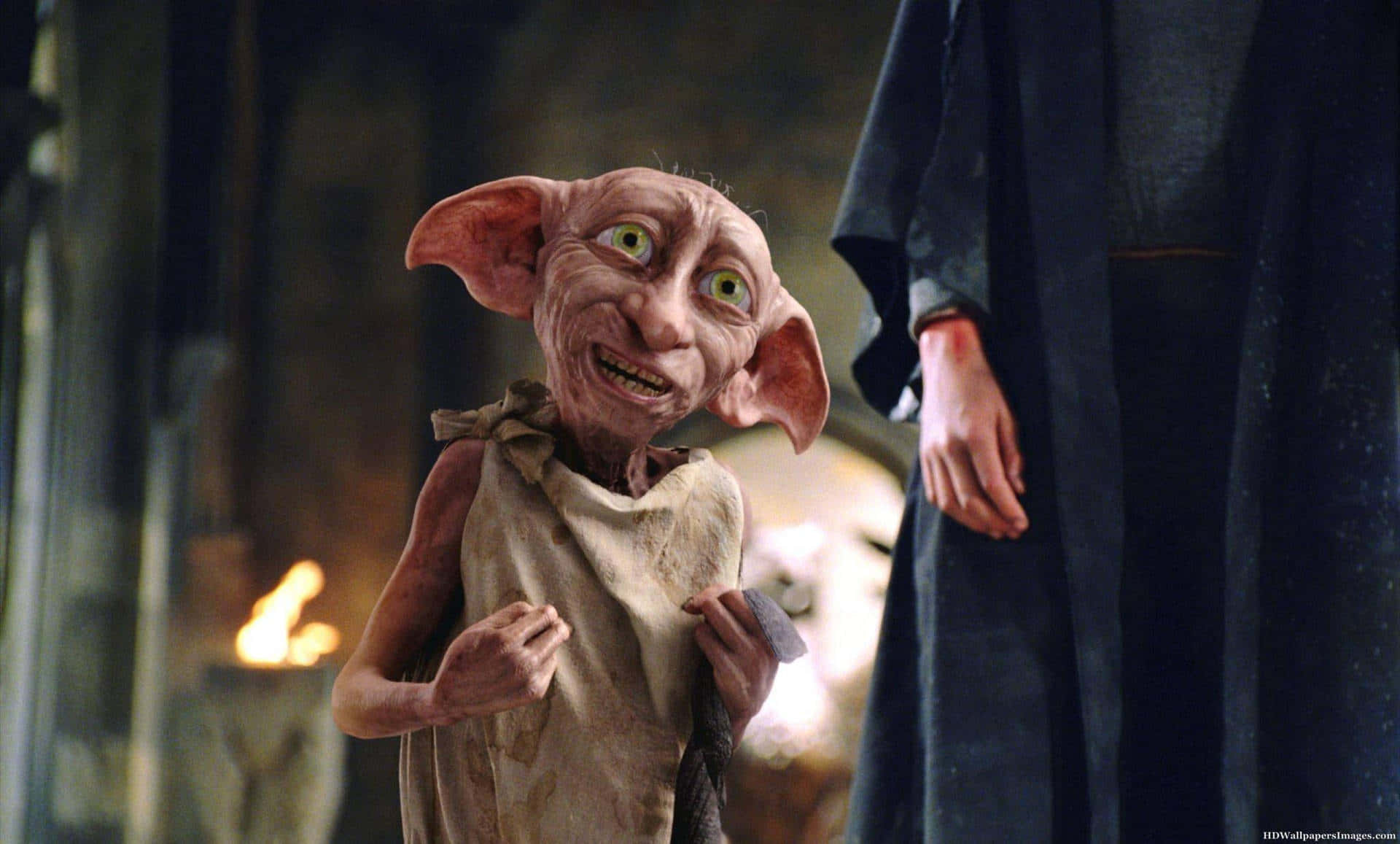 "Dobby the house elf, loyal friend to Harry Potter" Wallpaper