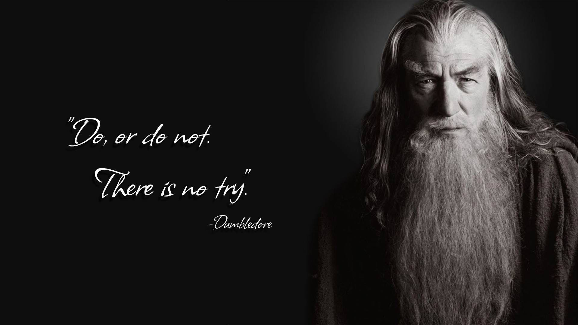 Harry Potter Dumbledore Æstetisk Citat Skrivebords Tapet Wallpaper