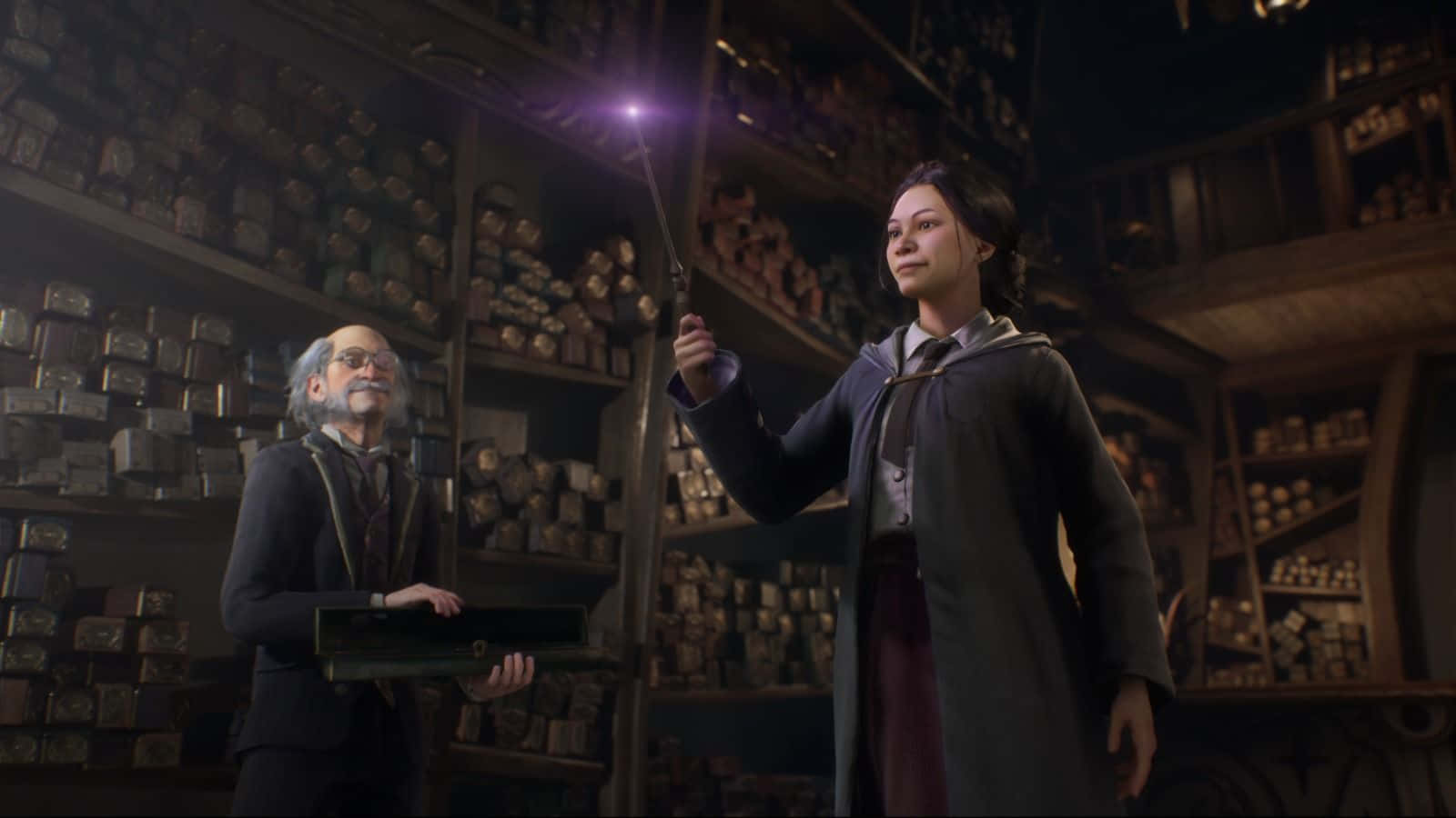 CAPTION: Epic Adventure in Harry Potter Game Wallpaper