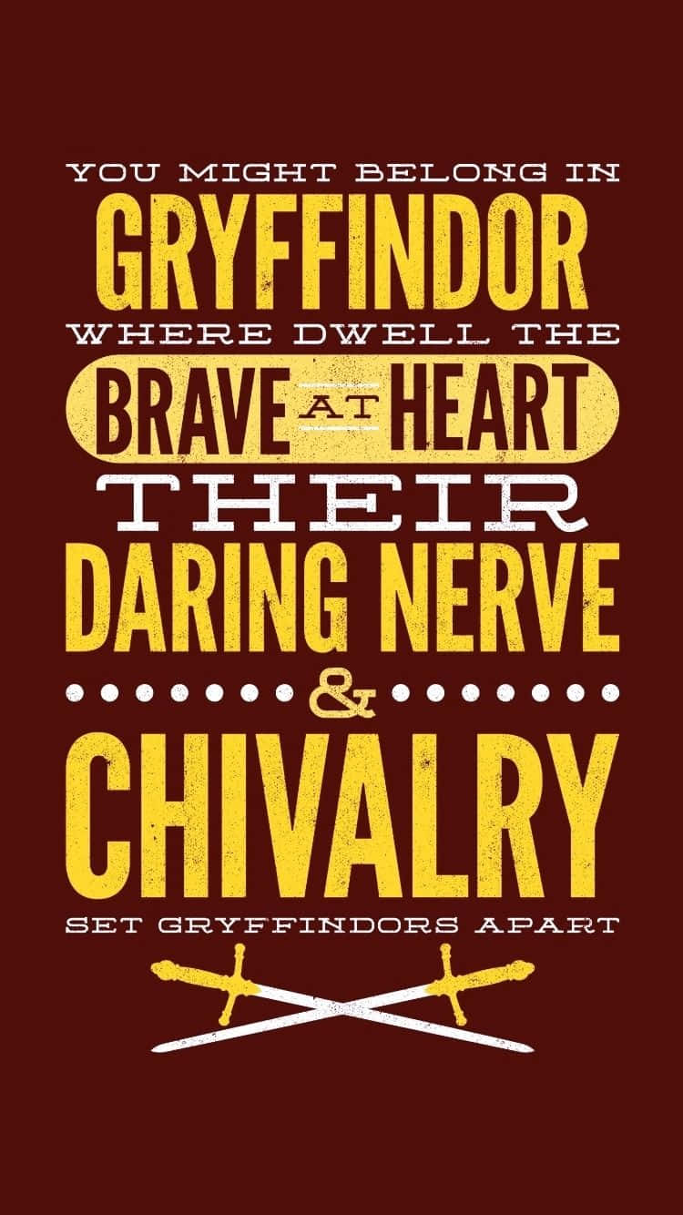 Gryffindors farver er fyldt med magi og mod. Wallpaper