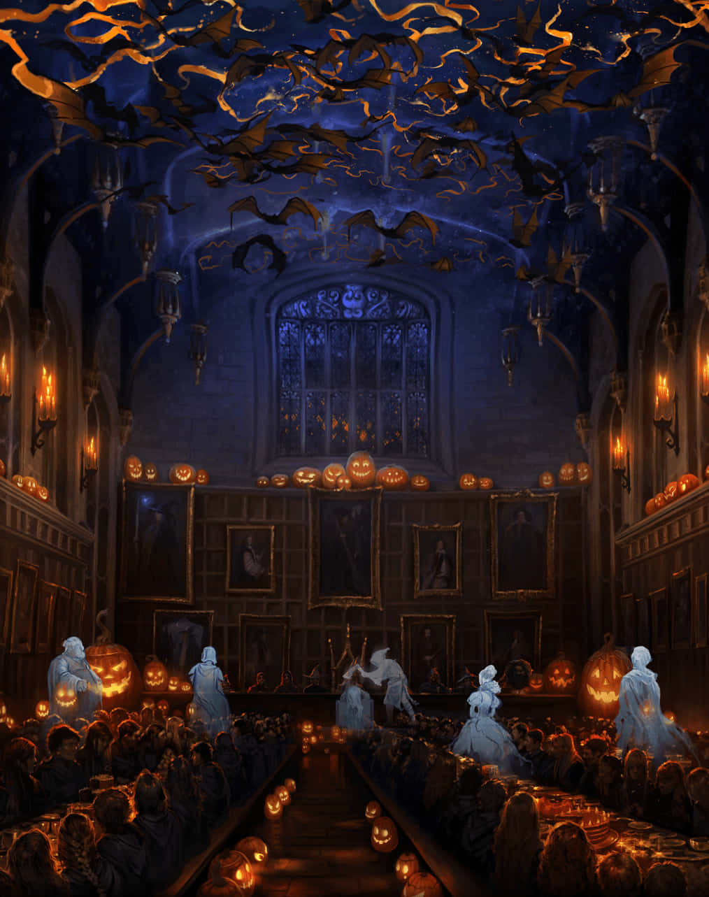 Fejr Halloween med et Harry Potter tema. Wallpaper