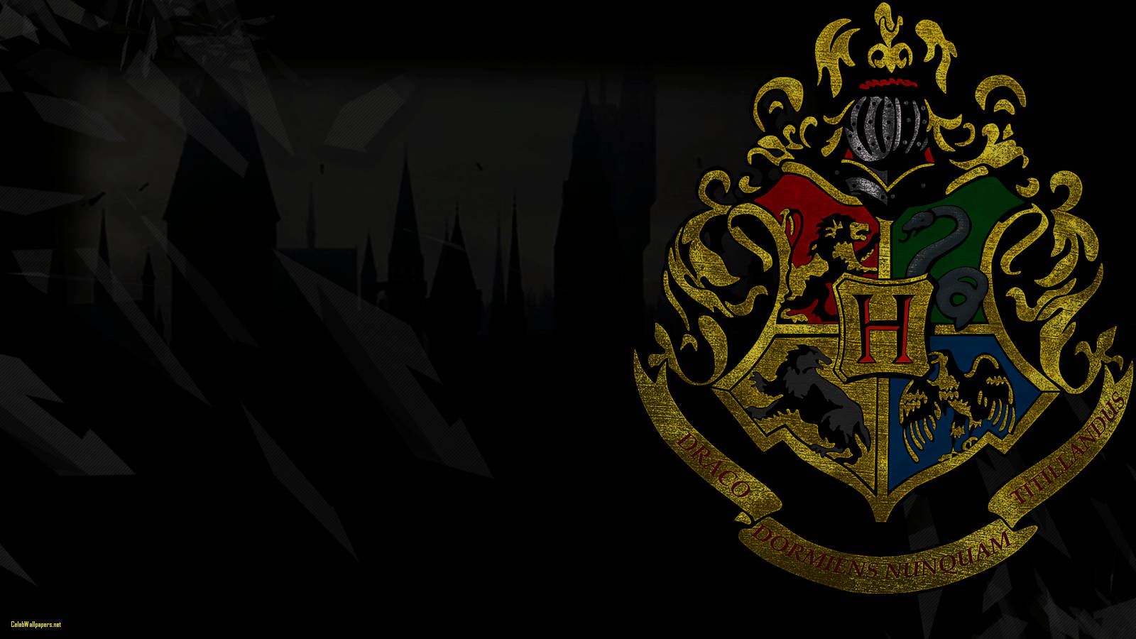 Detlegendariska Vapenskölden Av Hogwarts. Wallpaper