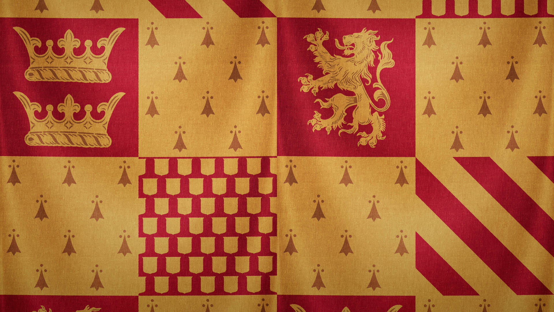 Harrypotter Häuser Gryffindor Flagge Wallpaper