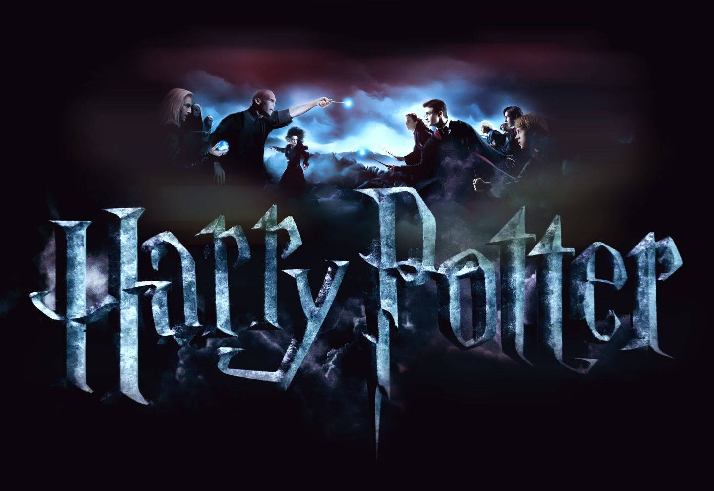 Unlock the magic of the Wizarding World with the Harry Potter Logo. Wallpaper