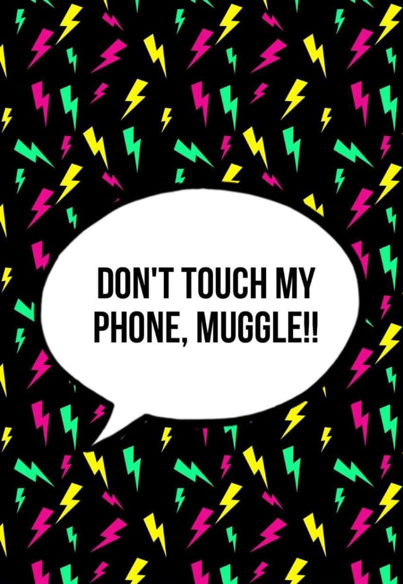 A magical encounter between Harry Potter and a muggle Wallpaper