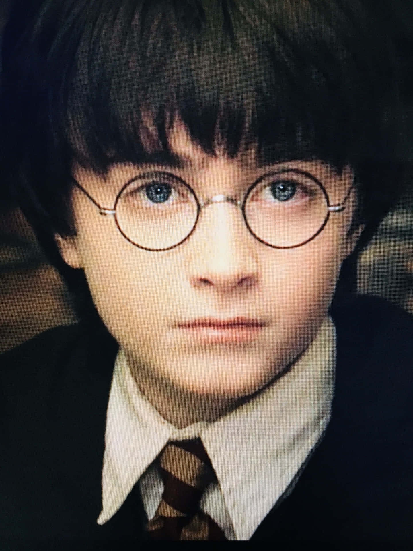 "A look into the face of a young Harry Potter."