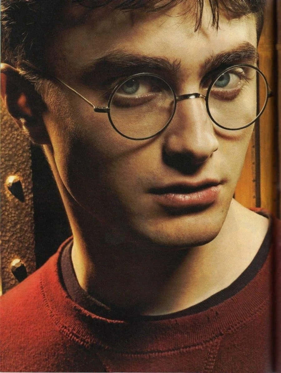 Explore the magical world of Harry Potter with this classic profile shot.