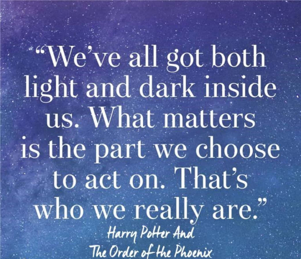 Inspirational Harry Potter Quote Wallpaper Wallpaper