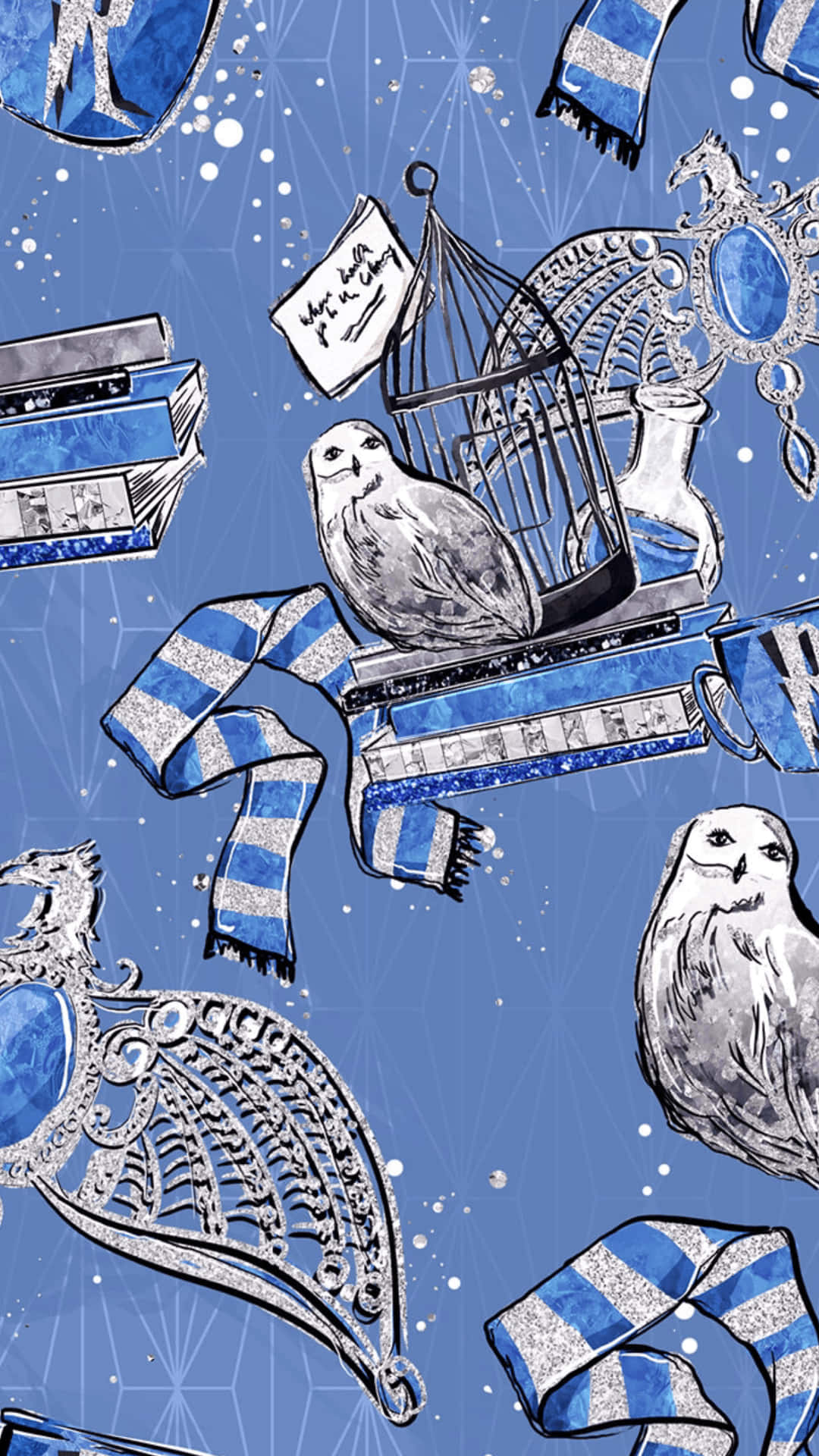 Celebrating the Ravenclaw House of Harry Potter Wallpaper