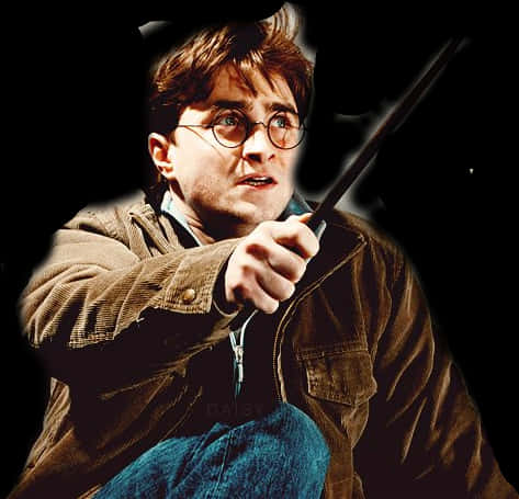 Harry Potter Wand Duel Stance PNG
