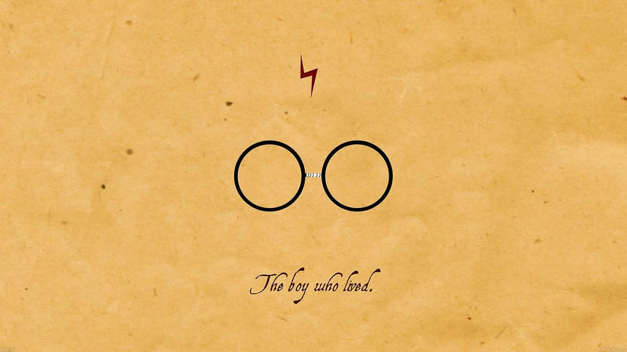 Gultexturerad Harry Potter Zoom-bakgrund