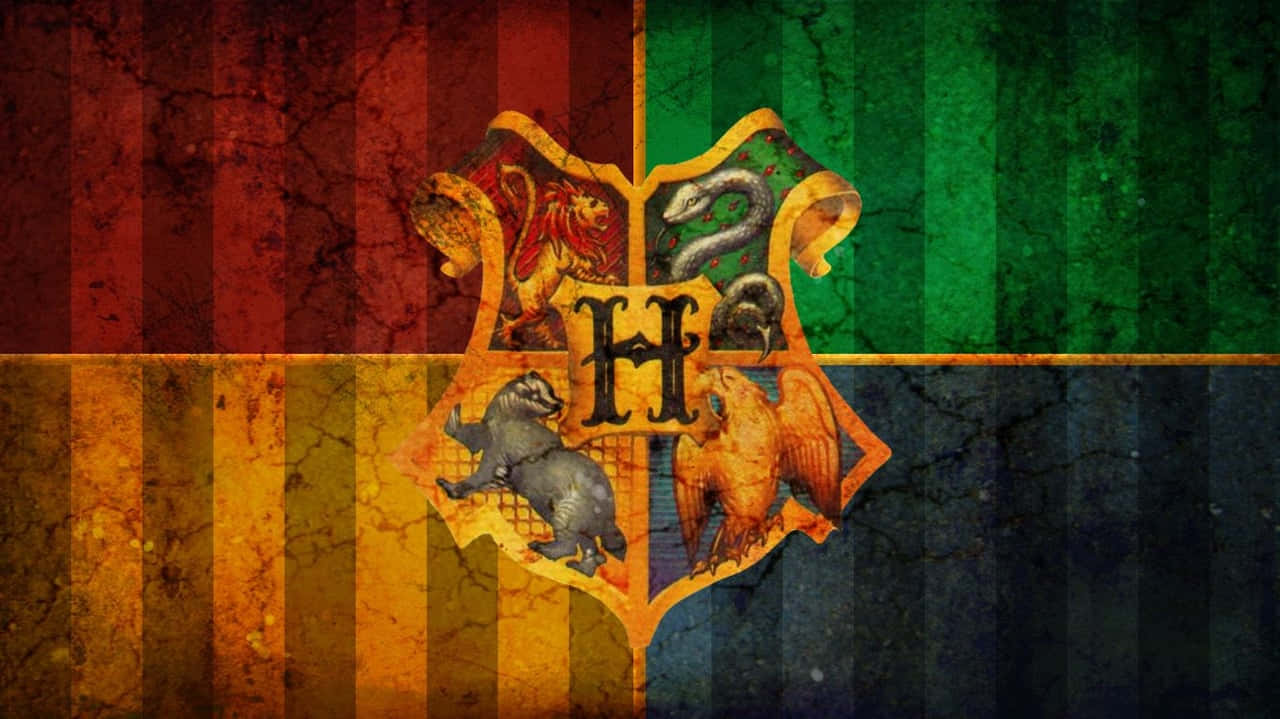 Four Houses Logo Harry Potter Zoom Background