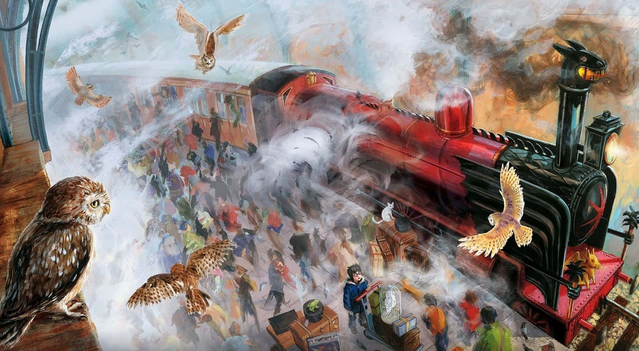 "Take a journey to Hogwarts with this free Harry Potter Zoom background"