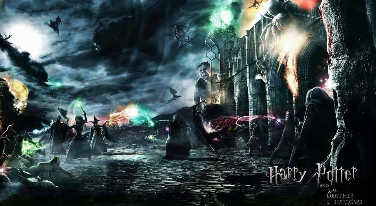 Fondode Pantalla De Harry Potter Para Videoconferencias De Zoom De La Guerra De Magos