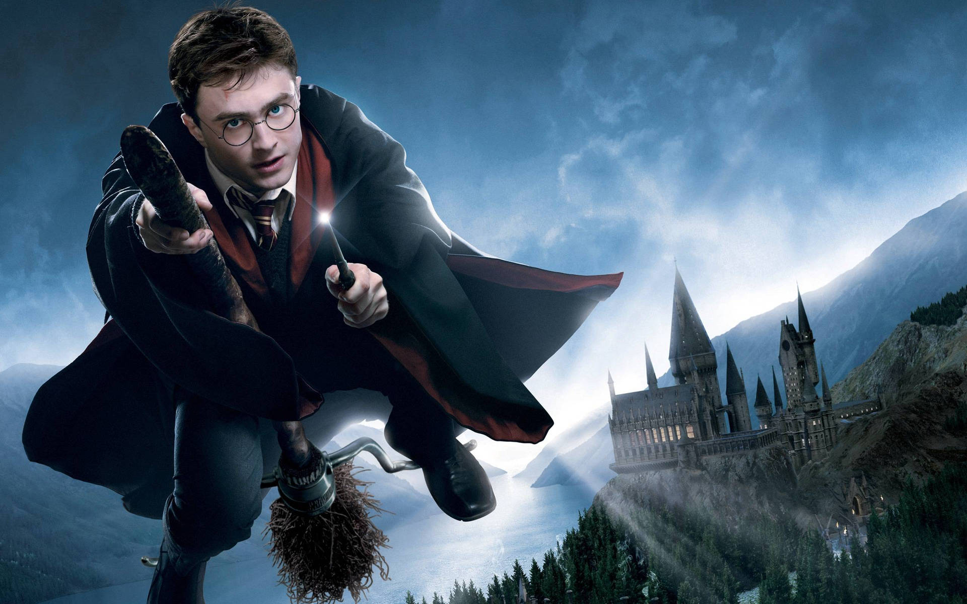 Harry's Firebolt Broomstick Harry Potter Desktop Wallpaper