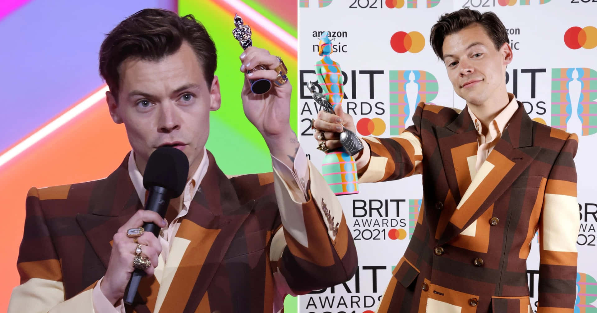 Harry Styles Dazzles as He Poses for 2021 Photo Shoot
