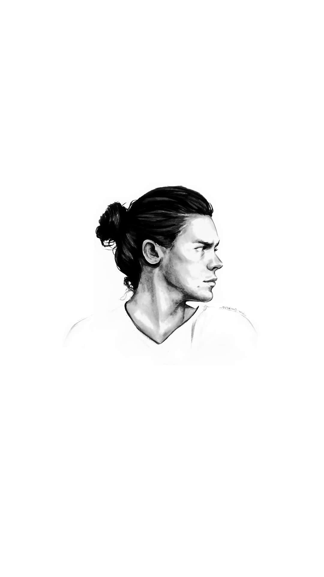 Harry Styles looking effortlessly cool in black and white Wallpaper
