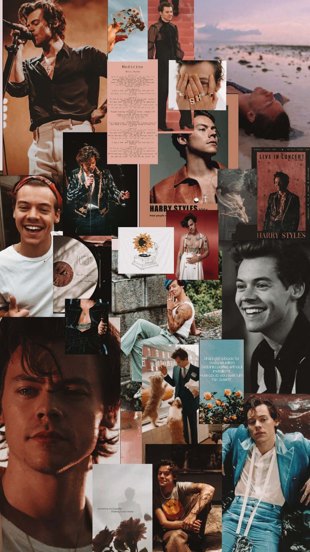 Einevollständige Galerie Von Harry Styles' Atemberaubender Verwandlung Wallpaper